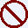 Description: universal prohibition symbol