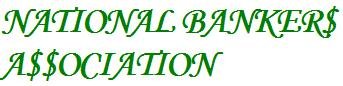 The words National Bankers Association. The letter "S" in each word is represented by the dollar sign.