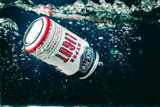 Can in the water